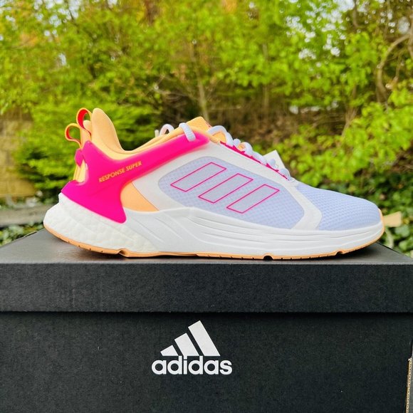 Adidas Response Super 2.0 Women Athletic Shoe Running Sneaker White Trainer #389 - Picture 5 of 10